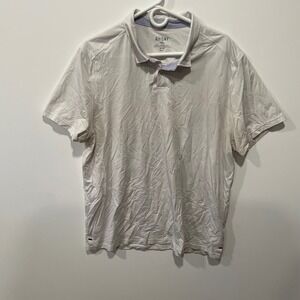 RHONE‎ Mens XL White Short Sleeve Performance Polo ShirT